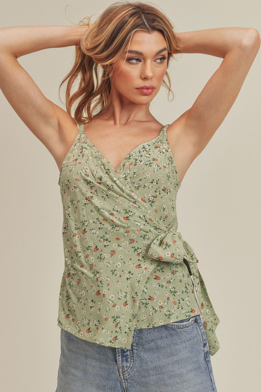 Blossom Wrap Floral Cami