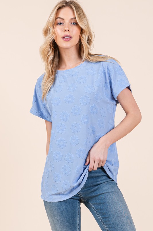 Bloom Textured Floral T-Shirt