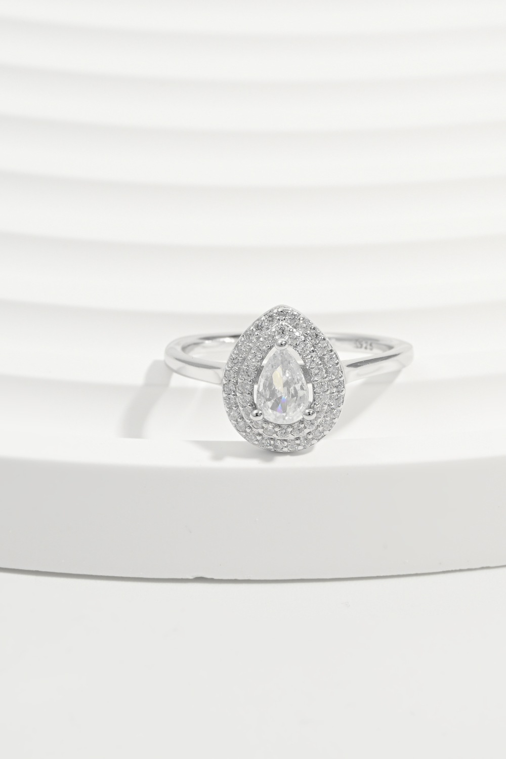 Celestia Teardrop Spark Ring
