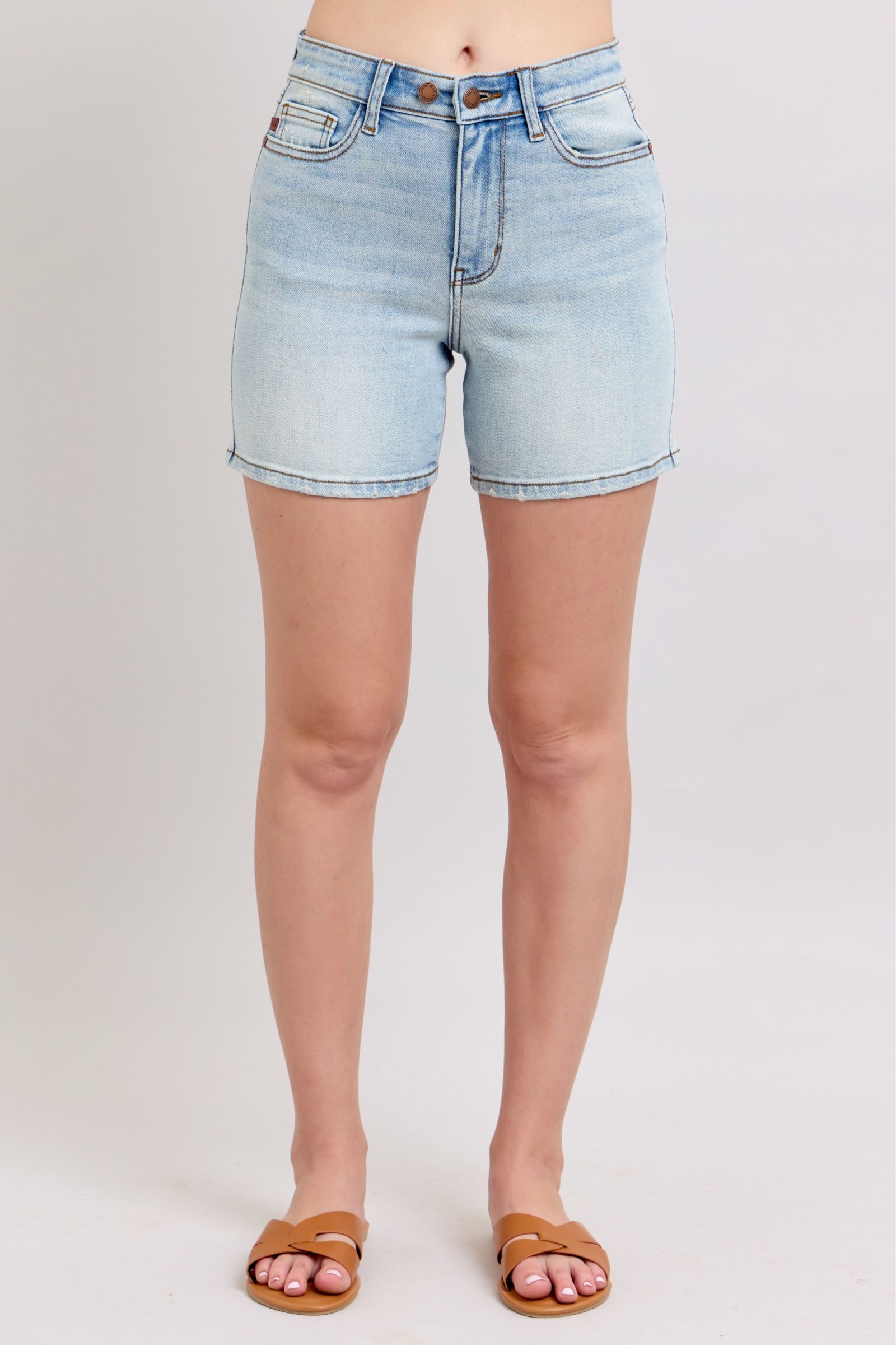 Denim Shorts with Pockets