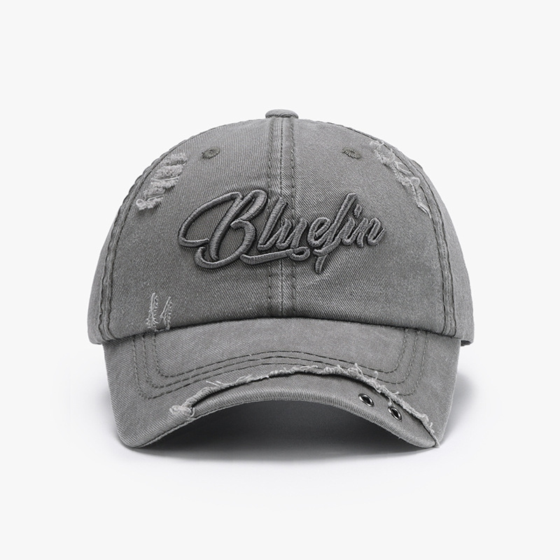Bluefin Distressed Embroidered Baseball Cap