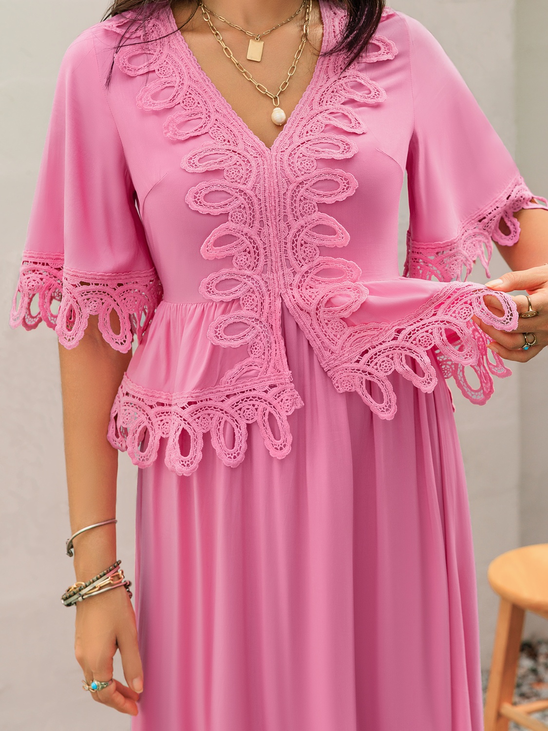 Rusttydustty Lace Max Dress
