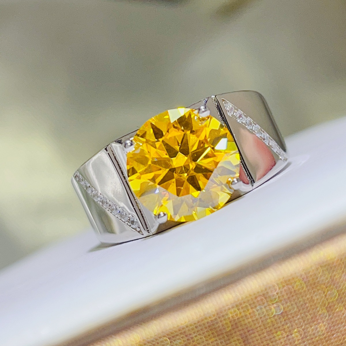 Solaris Moissanite Statement Ring