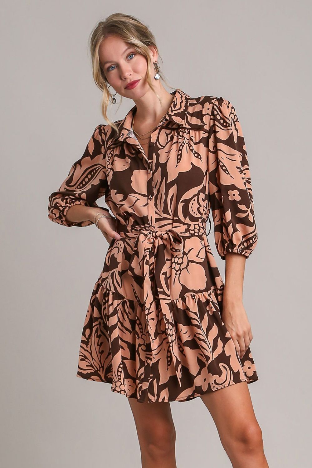 Floral Puff Sleeve Dress