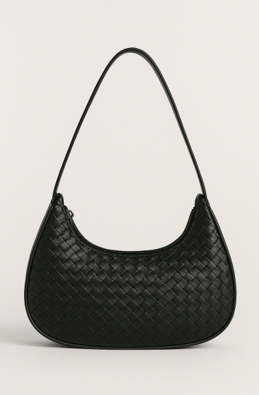 Woven PU Leather Shoulder Bag